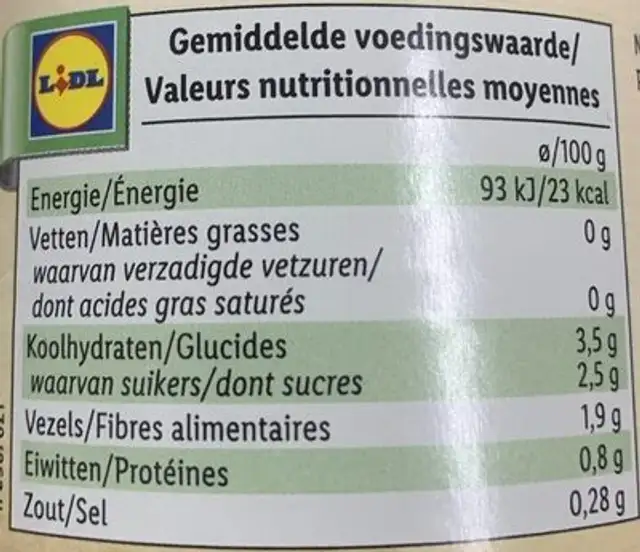 Peeled Tomatoes in tomato juice nutrition facts table