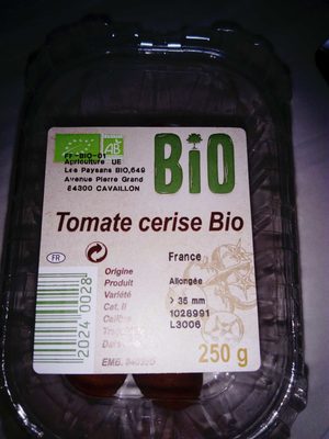 Tomates cerise bio