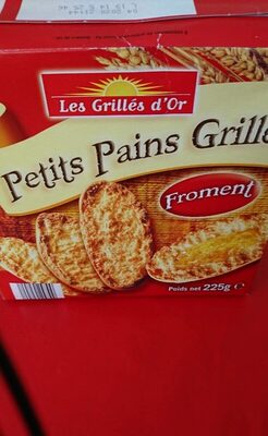 Petits pain grillés au froment
