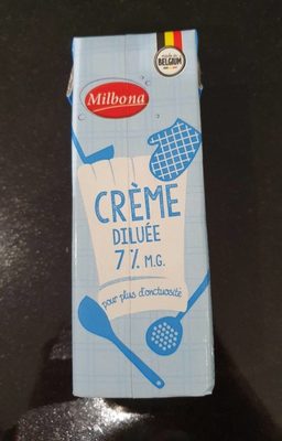 Milbona crème diluée 7%M.G
