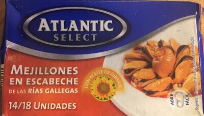 Mejillones en escabeche front packaging