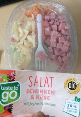 Salat Schinken & Käse mit Joghurt-Dressing