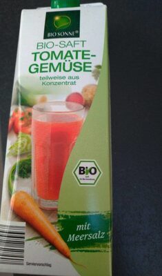 Bio-Saft Tomate gemüse front packaging