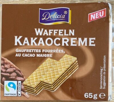 Waffeln kakaocreme front packaging