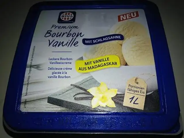 Premium Bourbon Vanille front packaging