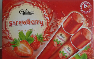 Strawberry Push Up Lollies front packaging