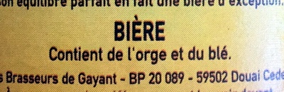 Triple ingredients label