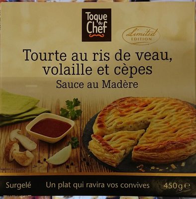 Tourte au ris de veau volaille cèpes