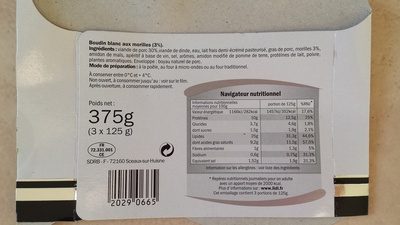 Boudins blancs aux morilles