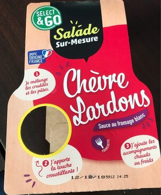 Salade sur mesures Chèvre lardon sauce au fromage blanc