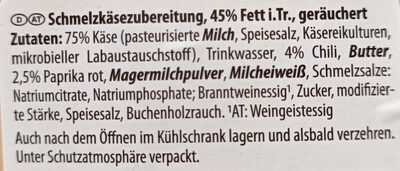 Langue de BOEUF Sauce Madère ingredients label