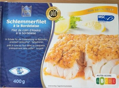 Filet de colin a la bordelaise front packaging