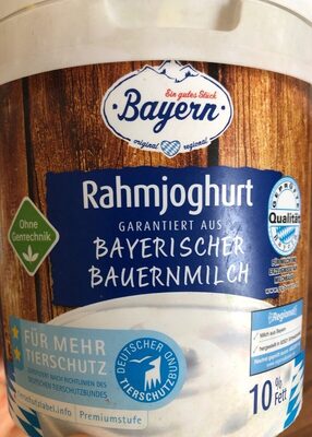 Rahm Joghurt 10% front packaging