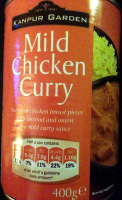 Mild chicken curry