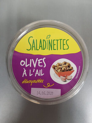 Olives à l\'ail dénoyautées