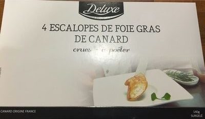 4 Escalopes de foie gras de canard