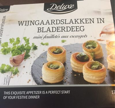 Cocktail-häppchen , Weinbergschnecken front packaging