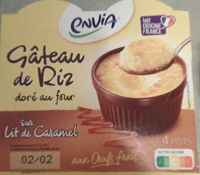 Gâteau de riz sur lit de caramel