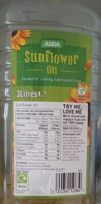 Sunflower oil 3litres