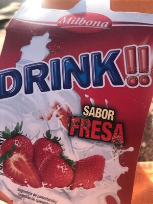 Drink sabor fresa front packaging