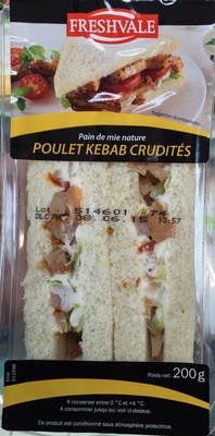 Poulet Kebab Crudités