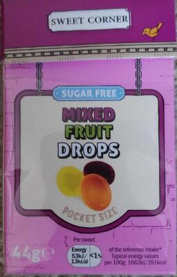 Mixed Fruit Drops front packaging