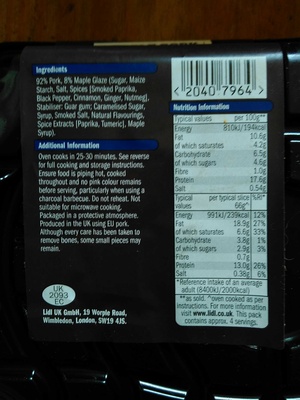 belly slices front packaging