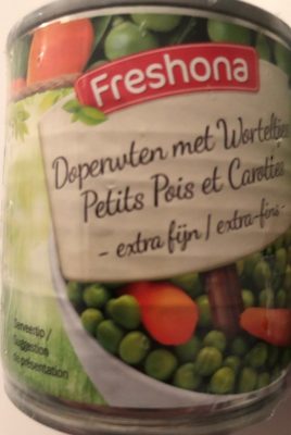 Doperwten Met Worteltjes 3 Blikjes X 200 Gram (freshona)