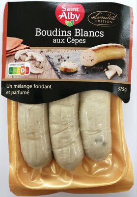 Boudins blancs aux cèpes
