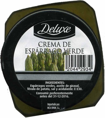 Crema de espárrago verde