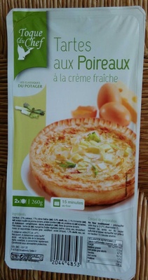 Tartes aux poireaux à la crèmeu fraîche