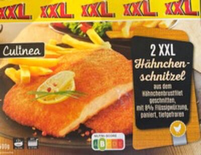 2 XXL  Hähnchenschnitzel