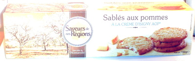 Sablés aux pommes à la crème d'Isigny AOP front packaging
