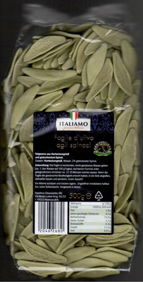 Feuilles d'olivier aux épinards