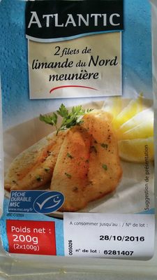 2 Filets de Limande du Nord Meunière