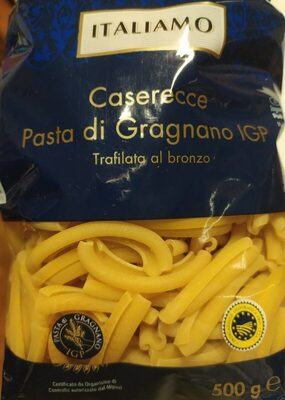 Casarecce pasta di Gragnano IGP front packaging