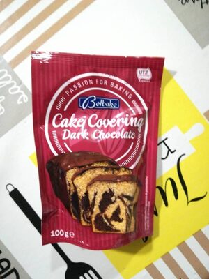 Cake covering dark chocolate