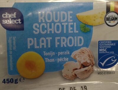 Plat froid thon pêche