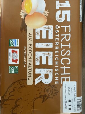 15 frische österreichische Eier