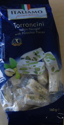 nougat blanc à la pistache front packaging