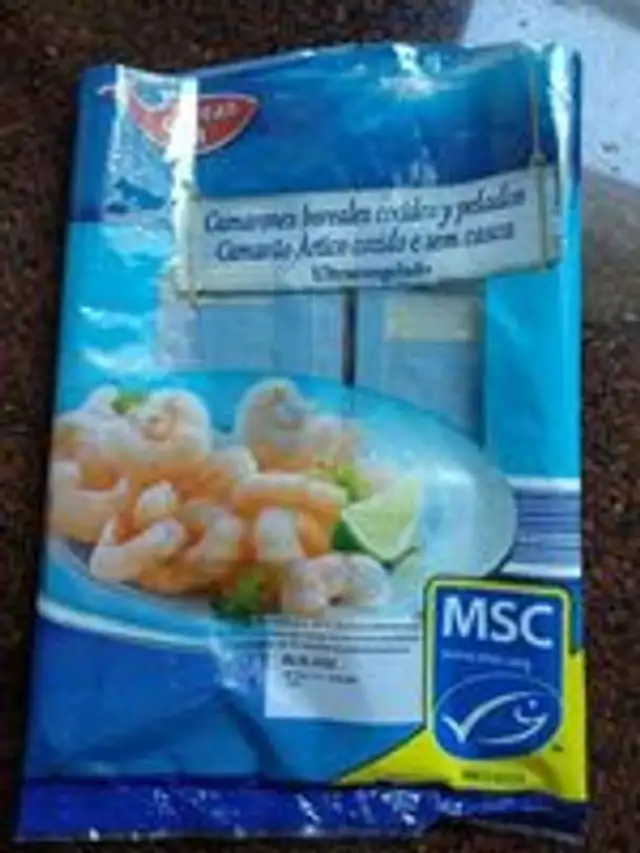 Camarones cocidos y pelados