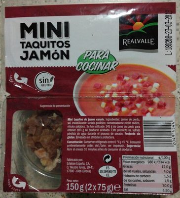 Mini taquitos jamón