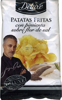 Patatas Fritas Pimienta Negra sobre Flor de Sal