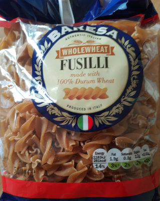 Wholewheat Fusilli front packaging