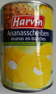 Ananas en tranches au sirop léger