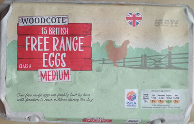 British Free Range Medium Eggs front packaging
