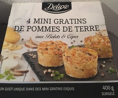 4 Mini Gratins de Pommes de Terre aux Bolet & Cèpes front packaging