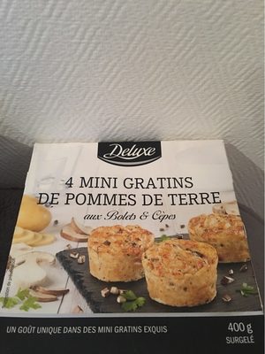 4 Mini Gratins de Pommes de Terre aux Bolet & Cèpes nutrition facts table