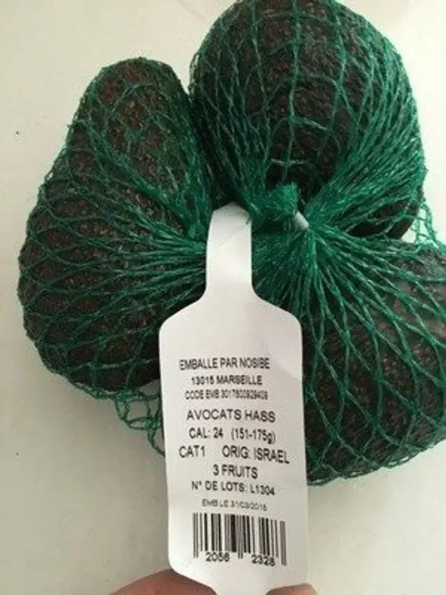 Avocats Hass front packaging