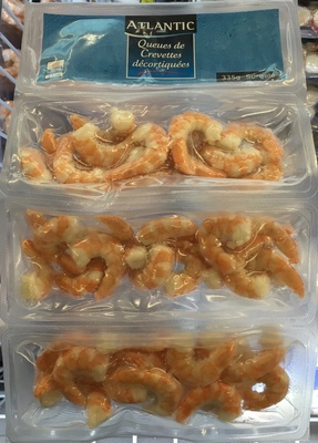 Queues de crevette décortiquées